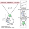 image:imageCDE Christmas Gift for women Cute Unicorn Birthstone Necklace for Girls Daughter 925 Sterling Silver Opal Heart Pendant Graduation Birthday Christmas Jewelry Gift for Teenage Girls Niece08AugOpal