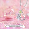 image:imageCDE Christmas Gift for women Cute Unicorn Birthstone Necklace for Girls Daughter 925 Sterling Silver Opal Heart Pendant Graduation Birthday Christmas Jewelry Gift for Teenage Girls Niece11NovOpal