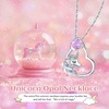 image:imageCDE Christmas Gift for women Cute Unicorn Birthstone Necklace for Girls Daughter 925 Sterling Silver Opal Heart Pendant Graduation Birthday Christmas Jewelry Gift for Teenage Girls Niece06JuneOpal