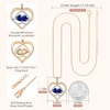 image:imageCDE Double Birthstone Rose Gold Pendant Necklace Gift for WomenDeep BlueDeep Blue0909Birthstone
