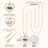 image:imageCDE Double Birthstone Rose Gold Pendant Necklace Gift for WomenLight GreenLight Green0808Birthstone
