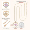 image:imageCDE Double Birthstone Rose Gold Pendant Necklace Gift for WomenPinkPink1010Birthstone