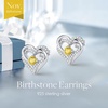 image:imageCDE Forever Love Heart Birthstone Stud Earrings Jewelry Gifts for Women