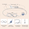 image:imageCDE Initial Heart Infinity Bracelets for Women Adjustable Dainty Letter Alphabet Charm Jewelry Birthday Gifts for Women Her Girlfriend Mom Wife01A
