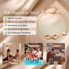 image:imageCDE Initial Heart Infinity Bracelets for Women Adjustable Dainty Letter Alphabet Charm Jewelry Birthday Gifts for Women Her Girlfriend Mom Wife03C