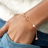 image:imageCDE Initial Heart Infinity Bracelets for Women Adjustable Dainty Letter Alphabet Charm Jewelry Birthday Gifts for Women Her Girlfriend Mom Wife03C