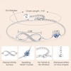 image:imageCDE Initial Heart Infinity Bracelets for Women Adjustable Dainty Letter Alphabet Charm Jewelry Birthday Gifts for Women Her Girlfriend Mom Wife03C