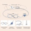 image:imageCDE Initial Heart Infinity Bracelets for Women Adjustable Dainty Letter Alphabet Charm Jewelry Birthday Gifts for Women Her Girlfriend Mom Wife04D