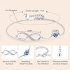 image:imageCDE Initial Heart Infinity Bracelets for Women Adjustable Dainty Letter Alphabet Charm Jewelry Birthday Gifts for Women Her Girlfriend Mom Wife05E