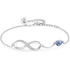 image:imageCDE Initial Heart Infinity Bracelets for Women Adjustable Dainty Letter Alphabet Charm Jewelry Birthday Gifts for Women Her Girlfriend Mom Wife07G
