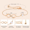 image:imageCDE Initial Heart Infinity Bracelets for Women Adjustable Dainty Letter Alphabet Charm Jewelry Birthday Gifts for Women Her Girlfriend Mom Wife08H