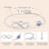 image:imageCDE Initial Heart Infinity Bracelets for Women Adjustable Dainty Letter Alphabet Charm Jewelry Birthday Gifts for Women Her Girlfriend Mom Wife09I
