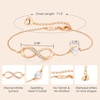 image:imageCDE Initial Heart Infinity Bracelets for Women Adjustable Dainty Letter Alphabet Charm Jewelry Birthday Gifts for Women Her Girlfriend Mom Wife10J