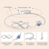 image:imageCDE Initial Heart Infinity Bracelets for Women Adjustable Dainty Letter Alphabet Charm Jewelry Birthday Gifts for Women Her Girlfriend Mom Wife10J