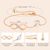 image:imageCDE Initial Heart Infinity Bracelets for Women Adjustable Dainty Letter Alphabet Charm Jewelry Birthday Gifts for Women Her Girlfriend Mom Wife12L