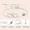 image:imageCDE Initial Heart Infinity Bracelets for Women Adjustable Dainty Letter Alphabet Charm Jewelry Birthday Gifts for Women Her Girlfriend Mom Wife14N