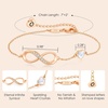 image:imageCDE Initial Heart Infinity Bracelets for Women Adjustable Dainty Letter Alphabet Charm Jewelry Birthday Gifts for Women Her Girlfriend Mom Wife15O
