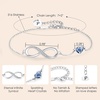 image:imageCDE Initial Heart Infinity Bracelets for Women Adjustable Dainty Letter Alphabet Charm Jewelry Birthday Gifts for Women Her Girlfriend Mom Wife16P