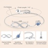 image:imageCDE Initial Heart Infinity Bracelets for Women Adjustable Dainty Letter Alphabet Charm Jewelry Birthday Gifts for Women Her Girlfriend Mom Wife18R