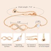 image:imageCDE Initial Heart Infinity Bracelets for Women Adjustable Dainty Letter Alphabet Charm Jewelry Birthday Gifts for Women Her Girlfriend Mom Wife23W