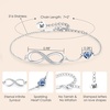 image:imageCDE Initial Heart Infinity Bracelets for Women Adjustable Dainty Letter Alphabet Charm Jewelry Birthday Gifts for Women Her Girlfriend Mom Wife23W