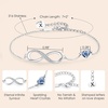 image:imageCDE Initial Heart Infinity Bracelets for Women Adjustable Dainty Letter Alphabet Charm Jewelry Birthday Gifts for Women Her Girlfriend Mom Wife24X