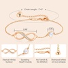 image:imageCDE Initial Heart Infinity Bracelets for Women Adjustable Dainty Letter Alphabet Charm Jewelry Birthday Gifts for Women Her Girlfriend Mom Wife25Y