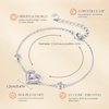 image:imageCDE Love Heart Bracelets for Women 925 Sterling Silver with Birthstone Zirconia Birthday Anniversary Charm Link Chain Bracelet Jewelry Gift for Wife Girlfriend HerSliver10OctHeart Zircon