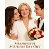 image:imageCDE Love Heart Necklace with 20CT Moissanite Engraved I LOVE MOMWhite Gold Plated