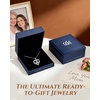 image:imageCDE Love Heart Necklace with 20CT Moissanite Engraved I LOVE MOMWhite Gold Plated