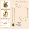 image:imageCDE Mothers Day Gifts Love Heart Pendant Necklaces for Women Silver Tone Rose Gold Tone Birthstone Jewelry Gifts for Wife HerRose Gold08AugustOlivine