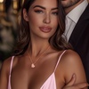 image:imageCDE Mothers Day Gifts Love Heart Pendant Necklaces for Women Silver Tone Rose Gold Tone Birthstone Jewelry Gifts for Wife HerRose Gold10OctoberRose Quartz Pink