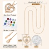 image:imageCDE Rose Gold Heart Birthstone Necklace Hypoallergenic Jewelry GiftsI Love You Mom04AprilElegant White