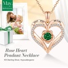 image:imageCDE Rose Gold Heart Birthstone Necklace Hypoallergenic Jewelry GiftsI Love You Mom05MayEmerald Green