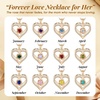image:imageCDE Rose Gold Heart Birthstone Necklace Hypoallergenic Jewelry GiftsI Love You Mom11SeptemberNovemberCitrine Yellow