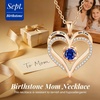 image:imageCDE Rose Gold Heart Birthstone Necklace Hypoallergenic Jewelry GiftsI Love You Mom9SeptemberSapphire Royal Blue