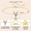 image:imageMothers Day Gifts Initial Bracelets for Women AZ Letter Bracelet Dainty Adjustable Charm Bracelet Personalized Charm Alphabet Jewelry Gifts for Mom Girlfriend Wife Birthday Christmas Valentines Day AnniversaryY