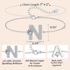 image:imageMothers Day Gifts Initial Bracelets for Women AZ Letter Bracelet Dainty Adjustable Charm Bracelet Personalized Charm Alphabet Jewelry Gifts for Mom Girlfriend Wife Birthday Christmas Valentines Day AnniversaryN