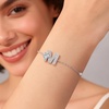image:imageMothers Day Gifts Initial Bracelets for Women AZ Letter Bracelet Dainty Adjustable Charm Bracelet Personalized Charm Alphabet Jewelry Gifts for Mom Girlfriend Wife Birthday Christmas Valentines Day AnniversaryM