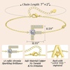 image:imageMothers Day Gifts Initial Bracelets for Women AZ Letter Bracelet Dainty Adjustable Charm Bracelet Personalized Charm Alphabet Jewelry Gifts for Mom Girlfriend Wife Birthday Christmas Valentines Day AnniversaryF