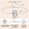 image:imageMothers Day Gifts Initial Bracelets for Women AZ Letter Bracelet Dainty Adjustable Charm Bracelet Personalized Charm Alphabet Jewelry Gifts for Mom Girlfriend Wife Birthday Christmas Valentines Day AnniversaryB