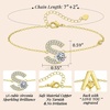 image:imageMothers Day Gifts Initial Bracelets for Women AZ Letter Bracelet Dainty Adjustable Charm Bracelet Personalized Charm Alphabet Jewelry Gifts for Mom Girlfriend Wife Birthday Christmas Valentines Day AnniversaryS