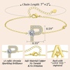image:imageMothers Day Gifts Initial Bracelets for Women AZ Letter Bracelet Dainty Adjustable Charm Bracelet Personalized Charm Alphabet Jewelry Gifts for Mom Girlfriend Wife Birthday Christmas Valentines Day AnniversaryP