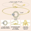 image:imageMothers Day Gifts Initial Bracelets for Women AZ Letter Bracelet Dainty Adjustable Charm Bracelet Personalized Charm Alphabet Jewelry Gifts for Mom Girlfriend Wife Birthday Christmas Valentines Day AnniversaryO