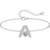 image:imageMothers Day Gifts Initial Bracelets for Women AZ Letter Bracelet Dainty Adjustable Charm Bracelet Personalized Charm Alphabet Jewelry Gifts for Mom Girlfriend Wife Birthday Christmas Valentines Day AnniversaryA