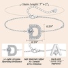 image:imageMothers Day Gifts Initial Bracelets for Women AZ Letter Bracelet Dainty Adjustable Charm Bracelet Personalized Charm Alphabet Jewelry Gifts for Mom Girlfriend Wife Birthday Christmas Valentines Day AnniversaryD