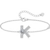 image:imageMothers Day Gifts Initial Bracelets for Women AZ Letter Bracelet Dainty Adjustable Charm Bracelet Personalized Charm Alphabet Jewelry Gifts for Mom Girlfriend Wife Birthday Christmas Valentines Day AnniversaryK