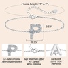image:imageMothers Day Gifts Initial Bracelets for Women AZ Letter Bracelet Dainty Adjustable Charm Bracelet Personalized Charm Alphabet Jewelry Gifts for Mom Girlfriend Wife Birthday Christmas Valentines Day AnniversaryP