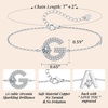 image:imageMothers Day Gifts Initial Bracelets for Women AZ Letter Bracelet Dainty Adjustable Charm Bracelet Personalized Charm Alphabet Jewelry Gifts for Mom Girlfriend Wife Birthday Christmas Valentines Day AnniversaryG