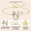 image:imageMothers Day Gifts Initial Bracelets for Women AZ Letter Bracelet Dainty Adjustable Charm Bracelet Personalized Charm Alphabet Jewelry Gifts for Mom Girlfriend Wife Birthday Christmas Valentines Day AnniversaryN